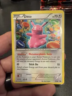 Pokemon Ditto Pikachu XY40 Holo Promo TCG Card - Image 1