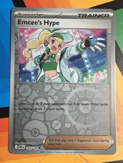 Pokemon Emcee's Hype 163/182 Reverse Holo Destined Rivals English NM - Image 1