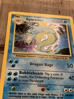 Gyarados 6/102 Base Set Rare Holo Pokemon Card - Image 2