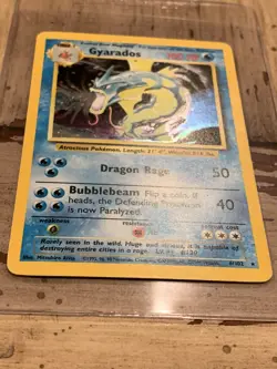 Gyarados 6/102 Base Set Rare Holo Pokemon Card - Image 3