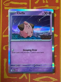 POKEMON TCG CLEFFA SVP 037 HOLO STAMPED EXC BLACK STAR PROMO - Image 1