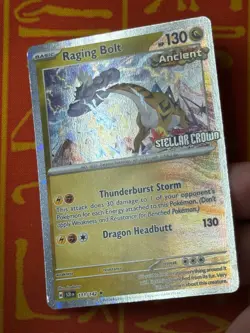 POKEMON TCG RAGING BOLT 111/142 HOLO STAMPED PROMO STELLAR CROWN BEST BUY - Image 3