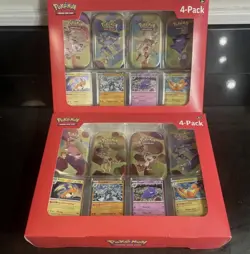 LOT of (2) Pokemon TCG Scarlet & Violet 151 Mini Tin 4-Pack Sam's Club Sealed - Image 1