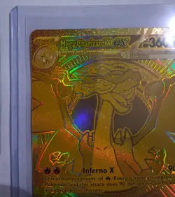 Gold Mega Charizard X EX 130/094 - English - Pokemon Phantasmal Flames - Image 3