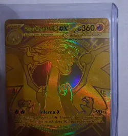 Gold Mega Charizard X EX 130/094 - English - Pokemon Phantasmal Flames - Image 4
