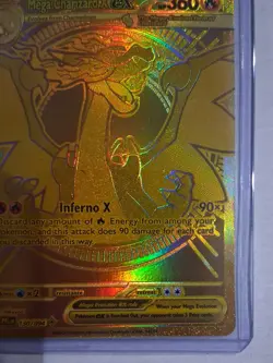 Gold Mega Charizard X EX 130/094 - English - Pokemon Phantasmal Flames - Image 5