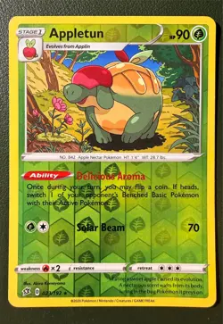 Pokemon TCG Appletun 23/192 Rebel Clash SWSH2 Reverse Holo LP - Image 1