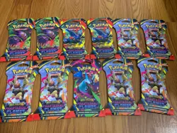 11 X Phantasmal Flames sleeved booster Packs Pokemon TCG Mega Evolution - Image 1