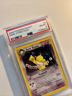 2000 POKEMON ROCKET #9 DARK HYPNO-HOLO PSA 8 - Image 2