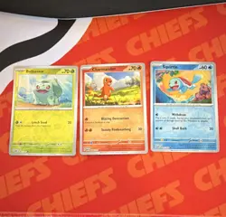 Pokemon 151 Reverse Holo Lot - Bulbasaur, Charmander, Squirtle - NM & SHIPS FAST - Image 1