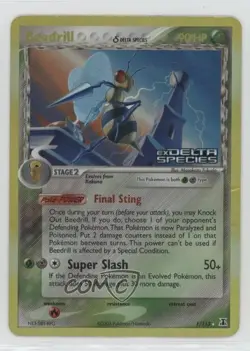 Beedrill Reverse Foil Pokemon EX Delta Species #1 2005 - Image 1