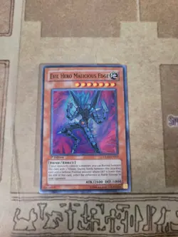 YUGIOH EVIL HERO MALICIOUS EDGE GLAS-EN003 SUPER 1ST ED NM - Image 2