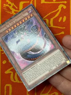 YUGIOH VENNOMINAGA THE DEITY OF POISONOUS SNAKES COLLECTORS RARE NM ANGU-EN041 - Image 4