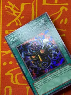 YUGIOH MASK OF THE ACCURSED SUPER RARE 1ST EDITION NM LON-E019 - Image 3