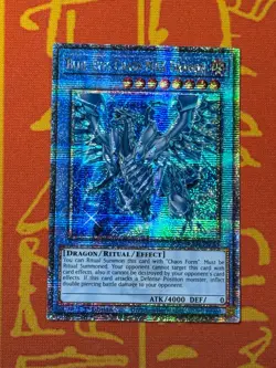 YUGIOH BLUE-EYES CHAOS MAX DRAGON QUARTER CENTURY SECRET RARE NM RA04-EN051 - Image 1
