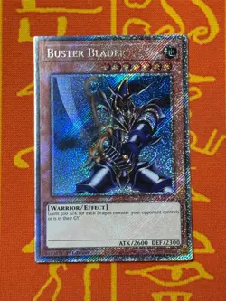 YUGIOH BUSTER BLADER PLATINUM SECRET RARE NM RA04-EN115 - Image 1