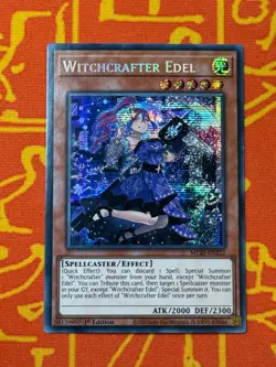 YUGIOH WITCHCRAFTER EDEL PRISMATIC SECRET RARE 1ST NM MP20-EN222 - Image 1