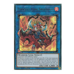 Ferocious Flame Swordsman Yu-Gi-Oh! DUOV-EN032 1st Ultra Rare - Image 1