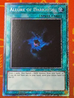 YUGIOH ALLURE OF DARKNESS PLATINUM SECRET RARE 1ST NM RA03-EN055 - Image 1