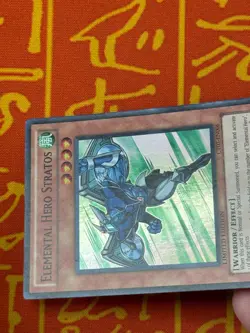 YUGIOH ELEMENTAL HERO STRATOS SUPER RARE LIGHT PLAY CT07-EN006 - Image 4