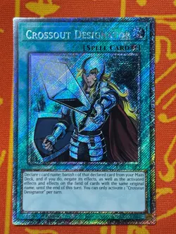 YUGIOH CROSSOUT DESIGNATOR PLATINUM SECRET RARE 1ST NM RA02-EN063 - Image 1