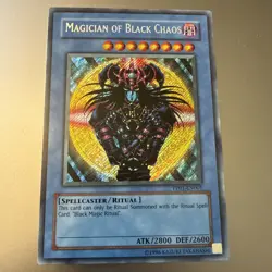🔥 YUGIOH Magician of Black Chaos YGLD-ENC01 ULTRA RARE HOLOGRAPHIC NEAR MINT 83717849148 - Image 1