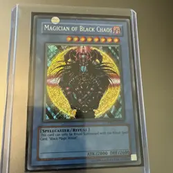 🔥 YUGIOH Magician of Black Chaos YGLD-ENC01 ULTRA RARE HOLOGRAPHIC NEAR MINT 83717849148 - Image 2