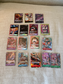 One Piece TCG Japanese Carrying On His Will 16 Card Lot - Image 1