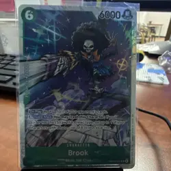 Brook OP15-032 SR Holo 6000 Power 6 Cost One Piece CCG EN Bandai - Image 1