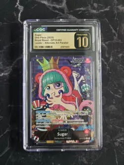 Bandai Sugar Royal Blood OP10-003 Alt Art Parallel Leader CGC Pristine 10 - Image 2