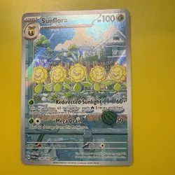 Pokemon TCG Sunflora Illustration Rare Card 169/167 Twilight Masquerade - Image 1