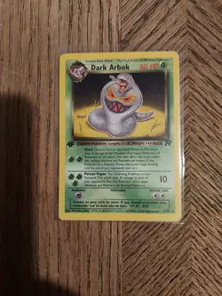 Dark Arbok - 19/82 - Pokemon Team Rocket 1st Edition Rare Card WOTC LP - Image 1