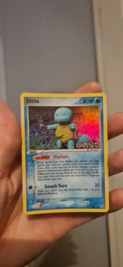 Pokemon Reverse Holo Card Ditto Squirtle, 40/113 EX Delta Species, Yuka Morii - Image 1