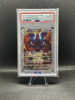 Lucario VSTAR SWSH291 SWSH: Sword & Shield Promo Cards Holo PSA 10 - Image 1