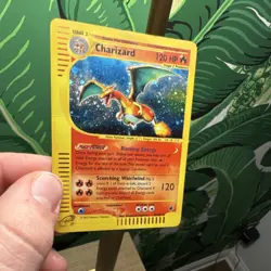 Pokemon Charizard Expedition Base Set Holo Rare 120 HP Stage 2 006/165 Card - Image 2
