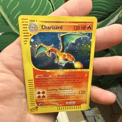 Pokemon Charizard Expedition Base Set Holo Rare 120 HP Stage 2 006/165 Card - Image 4