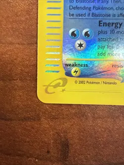 Pokemon Blastoise Expedition Base Set Holo Rare 004/165 100 HP 2002 English Card - Image 5