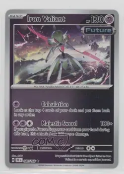 Iron Valiant Reverse Foil Pokemon SV05: Temporal Forces #080 - Image 1