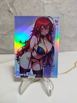 Rias Gremory Trading Card Waifu Goddess Story Anime Girl holo Karte Manga - Image 1