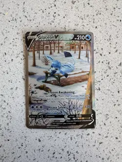 Glaceon V Alternate Full Art Holo Card 175/203 Evolving Skies Pokemon TCG - Image 1