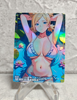 Temari Trading Card Waifu Goddess Story Anime Girl holo Karte Manga Full Art - Image 1