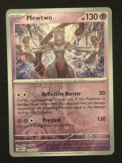 Mewtwo Reverse Holo NM 150/165 Scarlet & Violet 151 Pokemon Card - Image 1