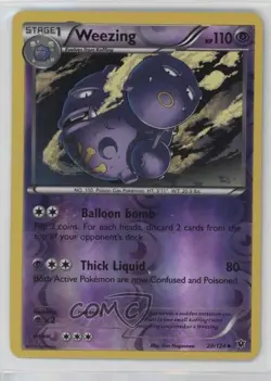 Weezing Reverse Foil Pokemon XY Fates Collide #28 - Image 1
