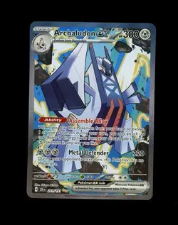 2024 Pokemon SURGING SPARKS ARCHALUDON EX FULL ART SIR HOLO 241/191! MINT - Image 1