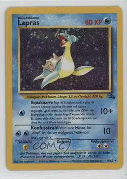 Lapras Holo German Pokemon Fossil #10 1999 - Image 1