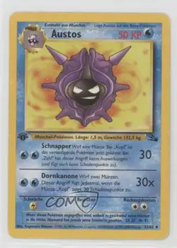 Cloyster German 1st Ed. Pokemon Fossil #32 1999 - Image 1