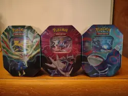 --LOT OF 3-- Pokemon TCG: EX Tins - Xerneas-Dialga-Kyogre Factory Sealed - Image 1