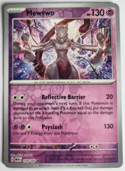 Mewtwo 150/165 | 151 | Reverse Holo | Pokemon TCG - Image 1