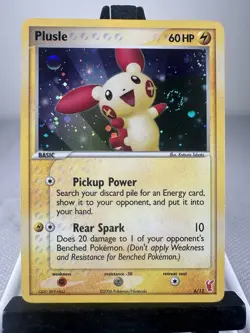 Pokemon TCG Plusle 6/12 EX Trainer Kit Holo Common SWIRL LP 2006 - Image 1