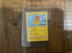 Pokemon Ash's Pikachu SM113 Promo Regular English Iron Tail Electro Ball - Image 1